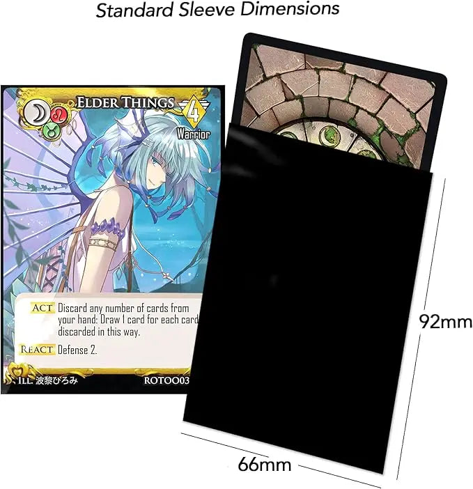 PCA1001 Player's Choice Standard Deck Protector Black FUORI TUTTO Infinite Realm TCG