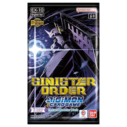 Digimon Card Game EX-10 Extra Booster: Sinister Order Bandai