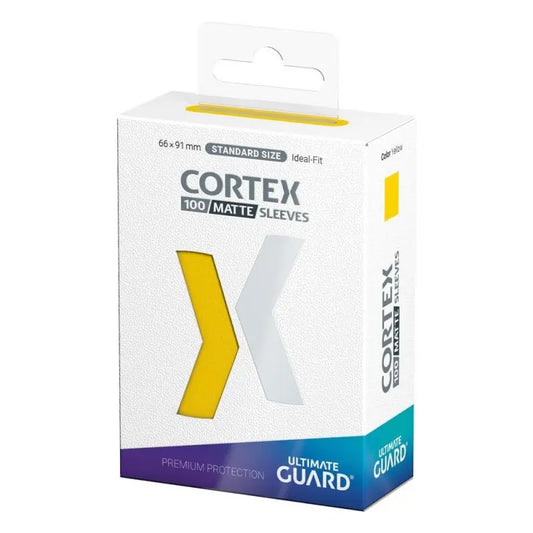 UGD011163 Ultimate Guard Cortex Sleeves Standard Size Matte Yellow (100) Ultimate Guard